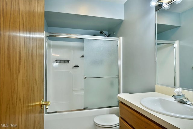 2304 Bianca Ln, Cortland, OH 44410 - bathroom with vanity and shower / bath combination with glass door