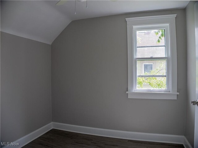 3814 Russell Ave, Parma, OH 44134 - bonus room featuring dark wood finished floors and lofted ceiling
