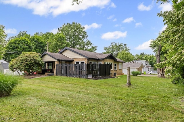3549 Kent Rd, Stow, OH 44224 - rear view of house with brick siding
