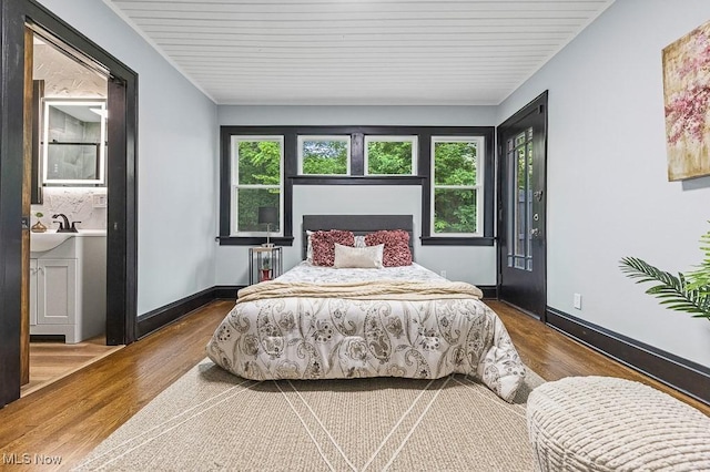 3549 Kent Rd, Stow, OH 44224 - bedroom featuring wood finished floors and baseboards