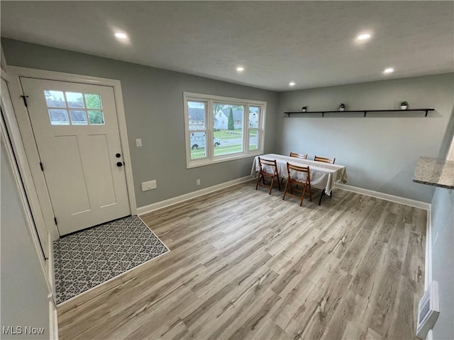 16005 Walvern Blvd, Maple Heights, OH 44137 - foyer featuring light wood-type flooring and recessed lighting