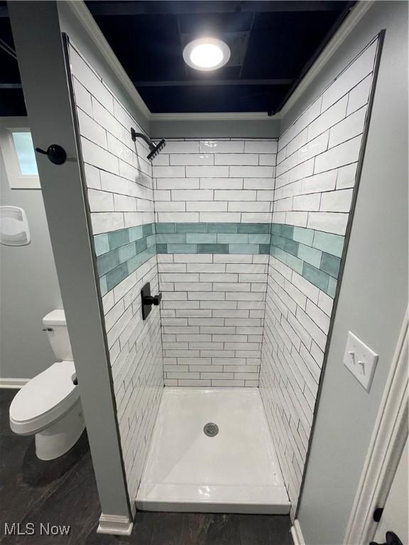 16005 Walvern Blvd, Maple Heights, OH 44137 - bathroom featuring toilet and a stall shower