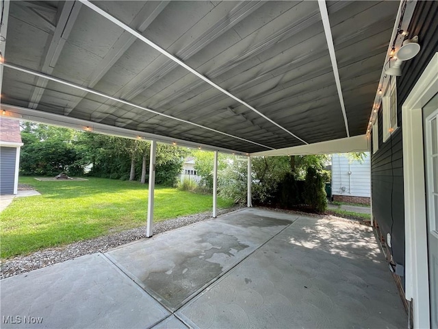 16005 Walvern Blvd, Maple Heights, OH 44137 - view of patio / terrace featuring a carport