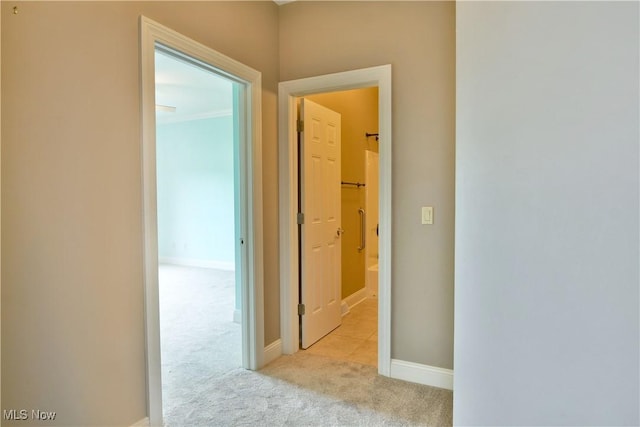 3455 Winners Cir, Canfield, OH 44406 - hall featuring carpet flooring and baseboards