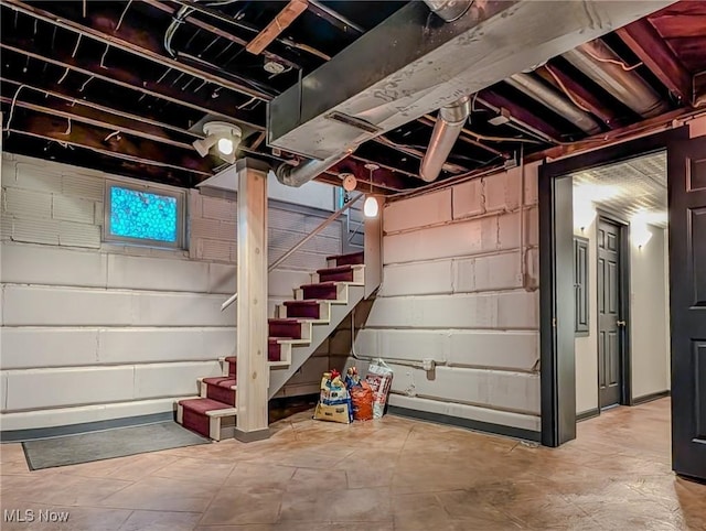 414 W Maple St, Hartville, OH 44632 - basement with stairway