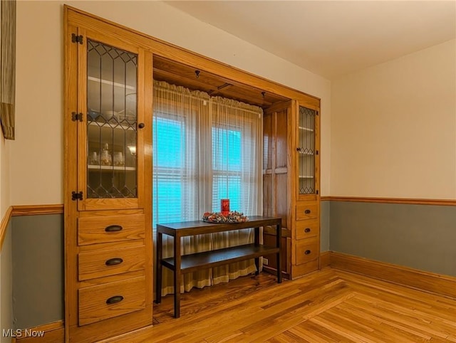 414 W Maple St, Hartville, OH 44632 - home office with wood finished floors and baseboards