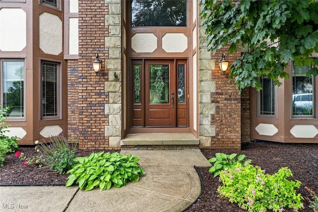 7700 Sparrow Flight Dr, Seven Hills, OH 44131 - view of exterior entry featuring brick siding