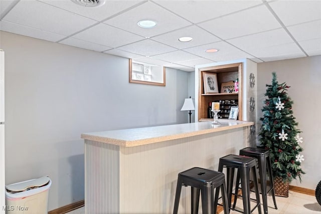 7700 Sparrow Flight Dr, Seven Hills, OH 44131 - indoor dry bar with a paneled ceiling and recessed lighting