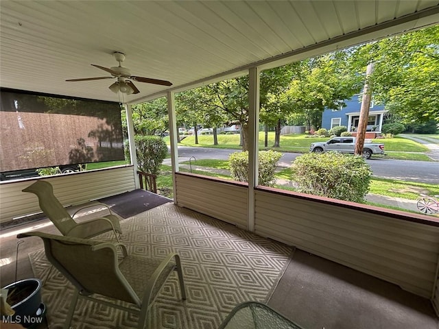 330 E Main St, East Palestine, OH 44413 - sunroom with ceiling fan