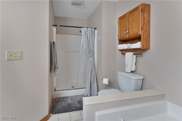 7876 Walnut St Unit B, Boardman, OH 44512 - full bathroom with curtained shower and tile patterned flooring
