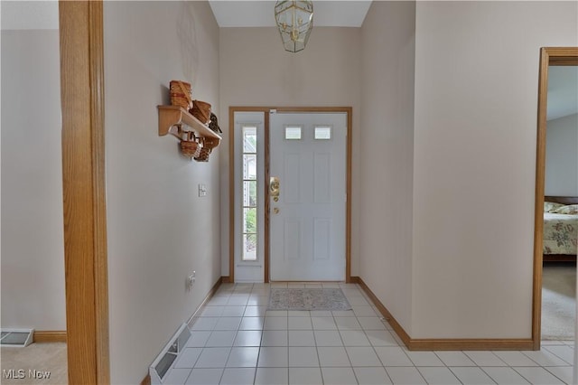 7876 Walnut St Unit B, Boardman, OH 44512 - entryway with baseboards and light tile patterned flooring