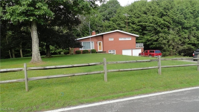 3981 Washington School Rd, New Cumberland, WV 26047 - view of side of property with an attached garage and brick siding
