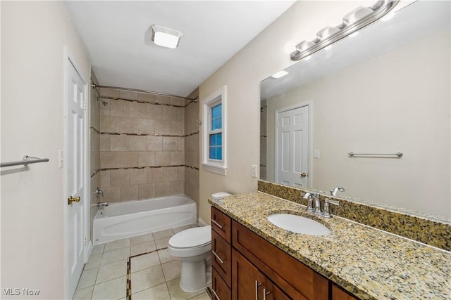 3965 Ellendale Rd, Chagrin Falls, OH 44022 - full bath featuring vanity, bathtub / shower combination, and tile patterned flooring