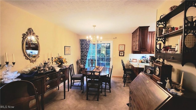 112 Laurel Ln, Washington, WV 26181 - dining room with a chandelier and light carpet