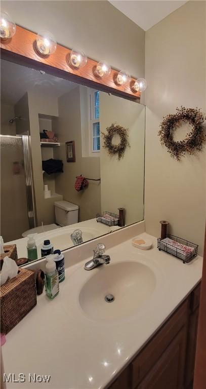 112 Laurel Ln, Washington, WV 26181 - bathroom featuring a shower stall and vanity