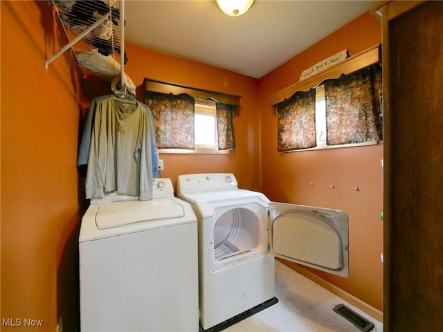 32701 Gundy Ridge Rd, Bowerston, OH 44695 - laundry area with independent washer and dryer