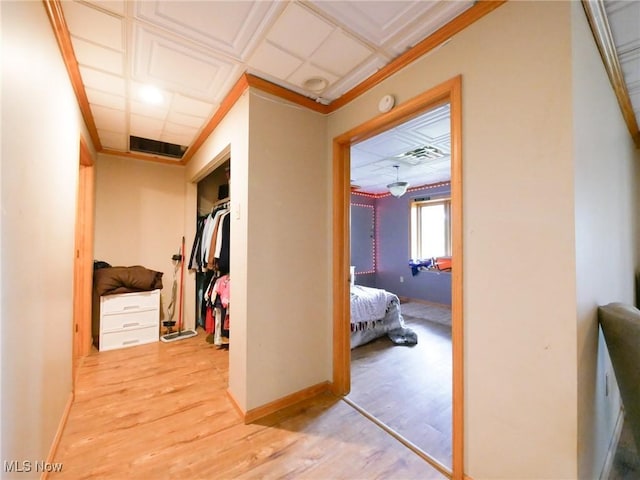 32701 Gundy Ridge Rd, Bowerston, OH 44695 - hall with wood finished floors and baseboards