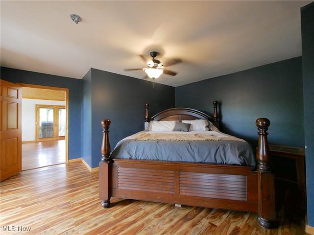 32701 Gundy Ridge Rd, Bowerston, OH 44695 - bedroom with wood finished floors and ceiling fan