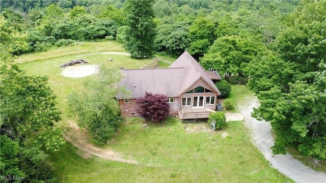 32701 Gundy Ridge Rd, Bowerston, OH 44695 - view from above of property with a forest