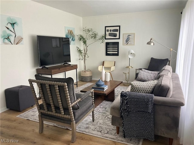 7611 Liberty Ave, Parma, OH 44129 - living area with wood finished floors and baseboards