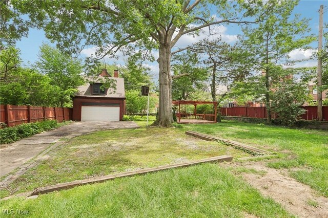 1575 E 108th St, Cleveland, OH 44106 - view of yard with concrete driveway