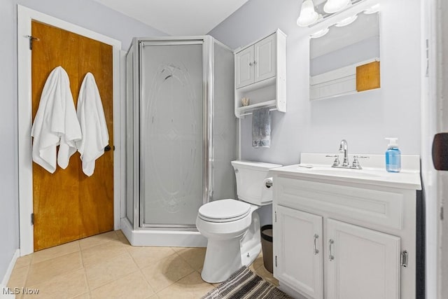 4000 Kenneth Rd, Stow, OH 44224 - full bath with a shower stall, vanity, and tile patterned flooring
