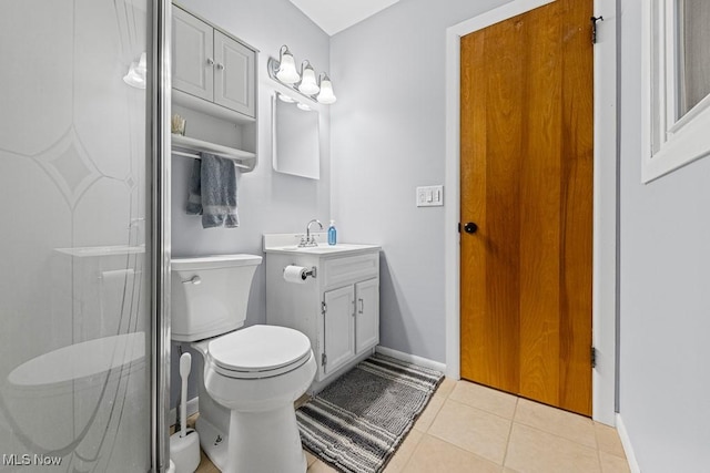 4000 Kenneth Rd, Stow, OH 44224 - full bath with vanity, tile patterned flooring, and a shower