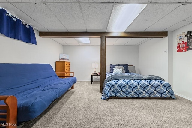 4000 Kenneth Rd, Stow, OH 44224 - bedroom with a drop ceiling and carpet floors