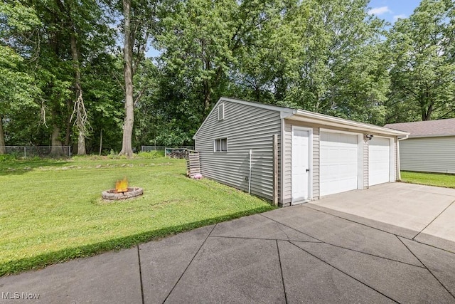 4000 Kenneth Rd, Stow, OH 44224 - detached garage featuring view of scattered trees