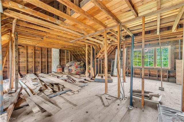 202 N State St, Rochester, OH 44090 - miscellaneous room with lofted ceiling