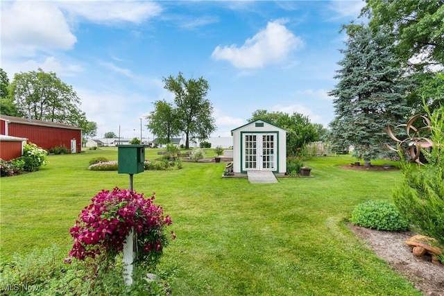 8471 Henry St, Navarre, OH 44662 - view of green lawn featuring french doors