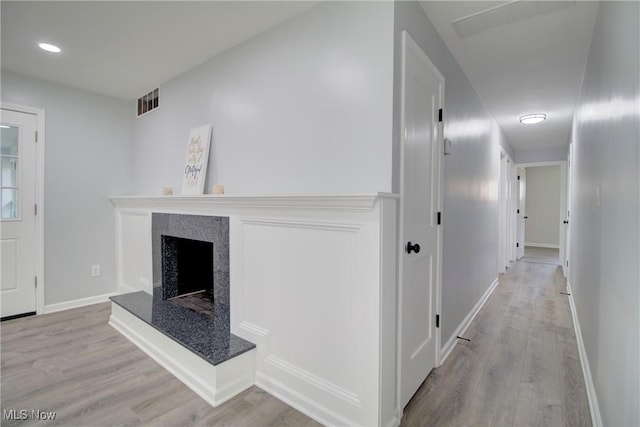2764 Walter Rd, Westlake, OH 44145 - hallway featuring light wood finished floors and recessed lighting