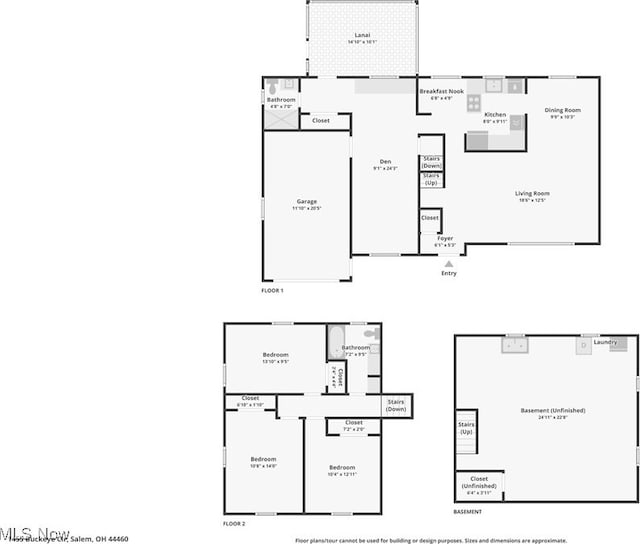 1455 Buckeye Cir, Salem, OH 44460 - view of home floor plan