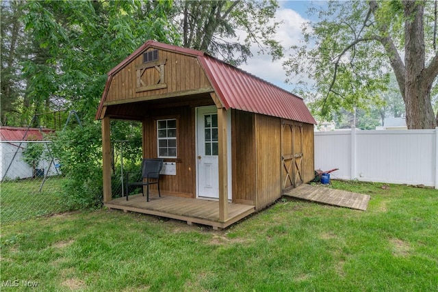 7080 Wren Ave NW, North Canton, OH 44720 - view of outbuilding with a fenced backyard