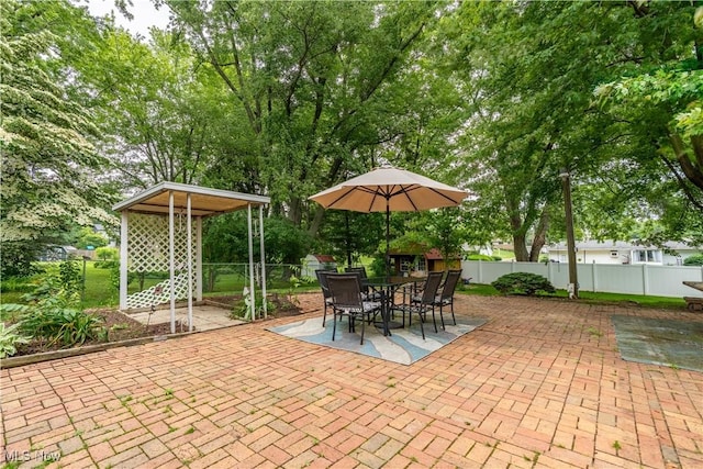 7080 Wren Ave NW, North Canton, OH 44720 - view of patio / terrace featuring outdoor dining space