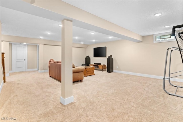 7733 Timber Ave, Hudson, OH 44236 - basement with carpet and recessed lighting