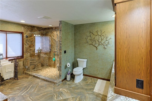 2307 Deerpath Dr, Sandusky, OH 44870 - full bathroom with a shower stall and recessed lighting
