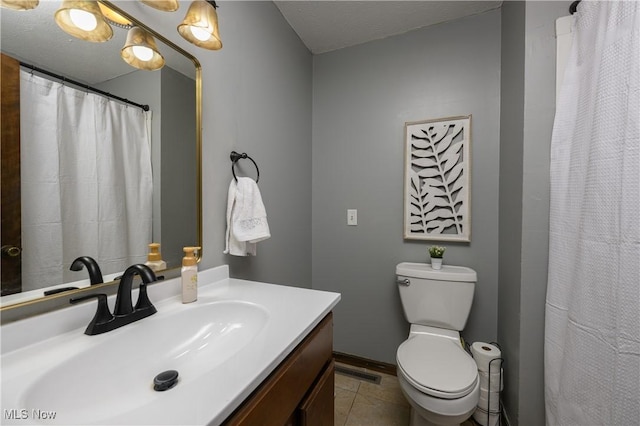 2436 Woodlawn Dr NW, Dover, OH 44622 - full bathroom with vanity, tile patterned flooring, and curtained shower