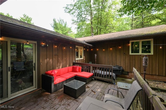 2436 Woodlawn Dr NW, Dover, OH 44622 - wooden deck with an outdoor hangout area