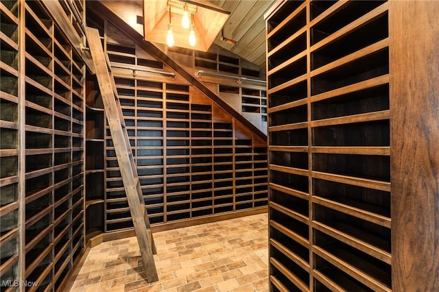 854 Crosstree Ln, Sandusky, OH 44870 - wine room with brick floors