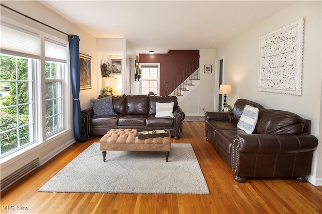3678 Lynnfield Rd, Shaker Heights, OH 44122 - living room with wood finished floors and stairs