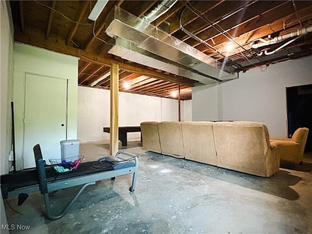 3585 Hayfield Rd, Dresden, OH 43821 - view of unfinished basement