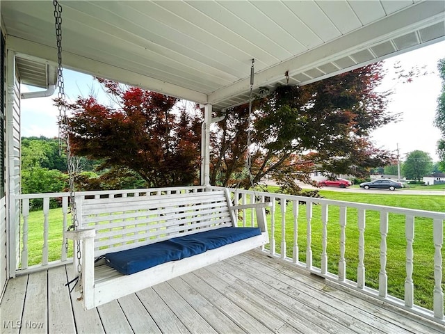 3585 Hayfield Rd, Dresden, OH 43821 - deck with a lawn
