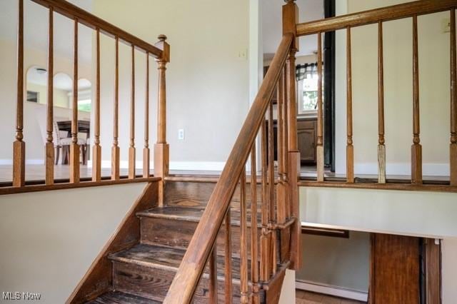 503 W Pidgeon Rd, Salem, OH 44460 - staircase with baseboard heating