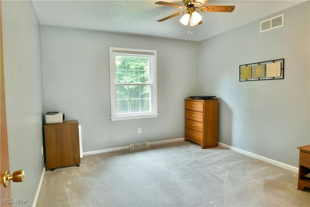 2878 Beaver Trl, Cortland, OH 44410 - unfurnished bedroom with carpet flooring and a ceiling fan