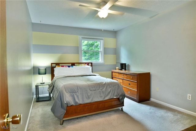 2878 Beaver Trl, Cortland, OH 44410 - bedroom with carpet floors and a ceiling fan