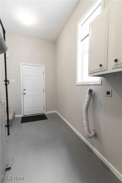 5458 Ridgewood, Lorain, OH 44055 - washroom featuring cabinet space and electric dryer hookup