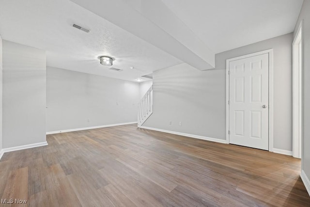 713 Gold Leaf, Streetsboro, OH 44241 - finished basement featuring stairs and wood finished floors