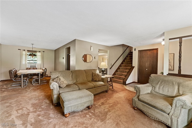 40698 Whitney Rd, Lagrange, OH 44050 - living area with light colored carpet and stairway