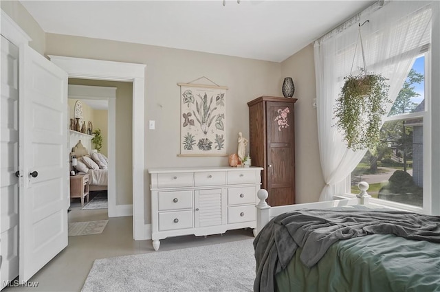 583 E 7th St, Salem, OH 44460 - bedroom with finished concrete flooring